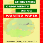 Christmas ornaments with painted paper- Great way to recycle kids art work
