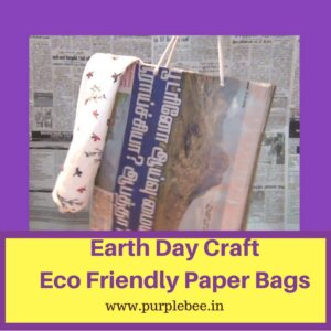 Earth Day Kids Activity – Eco Friendly Newspaper Bag
